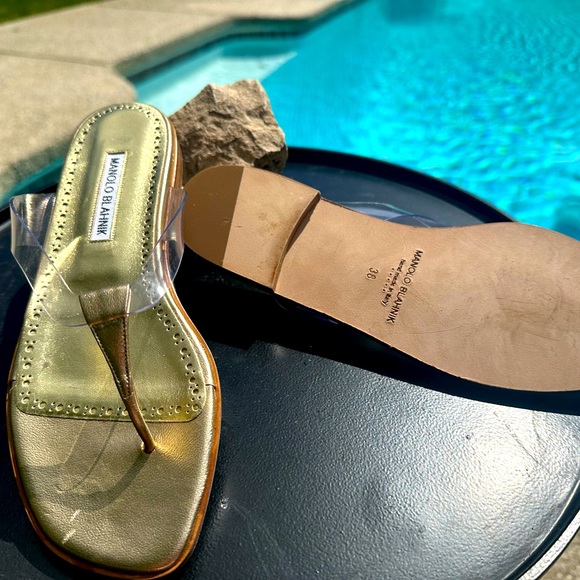 Manolo Blahnik Benahubi PVC flat sandal - Picture 2 of 6